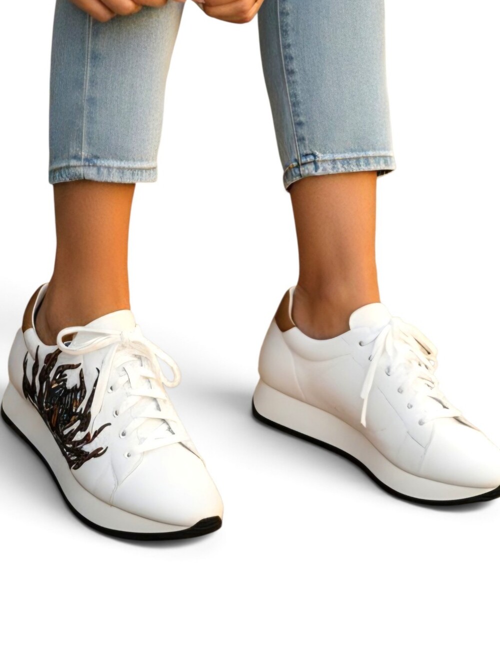 Linea Paolo Erin-L Emboidered Sneakers